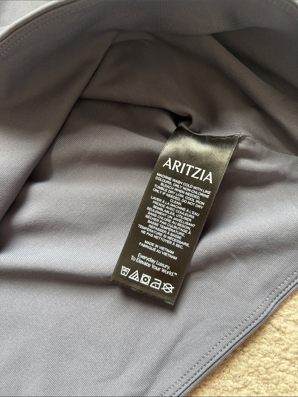 Aritzia Navy Blue Cowl Neck Tube Top - Picture 8 of 8